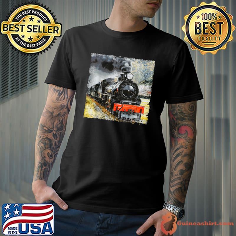 Vintage Steam Train Railway Locomotive T-Shirt