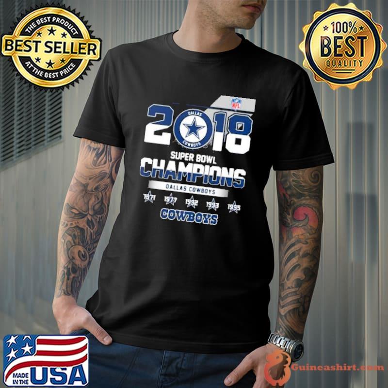 2018 Super Bowl Champions Dallas Cowboys Shirt