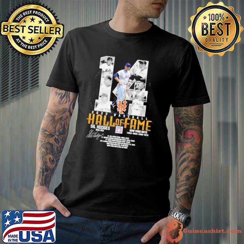 2022 baseball hall of fame gil hodges new york mets signatures shirt