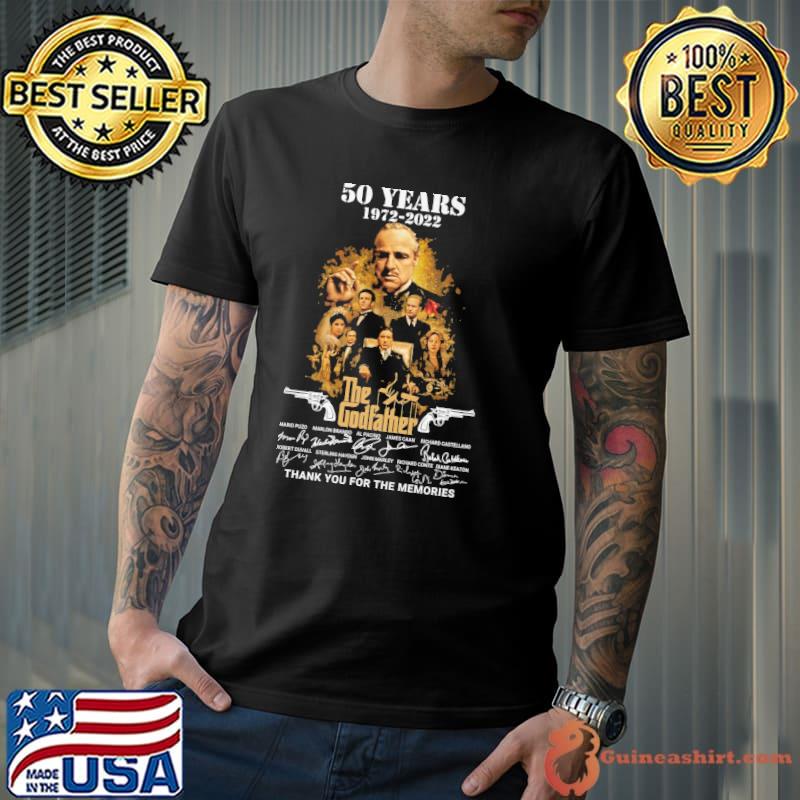 50 Years 1972 2022 The Godfather Thank You For THe Memories Shirt