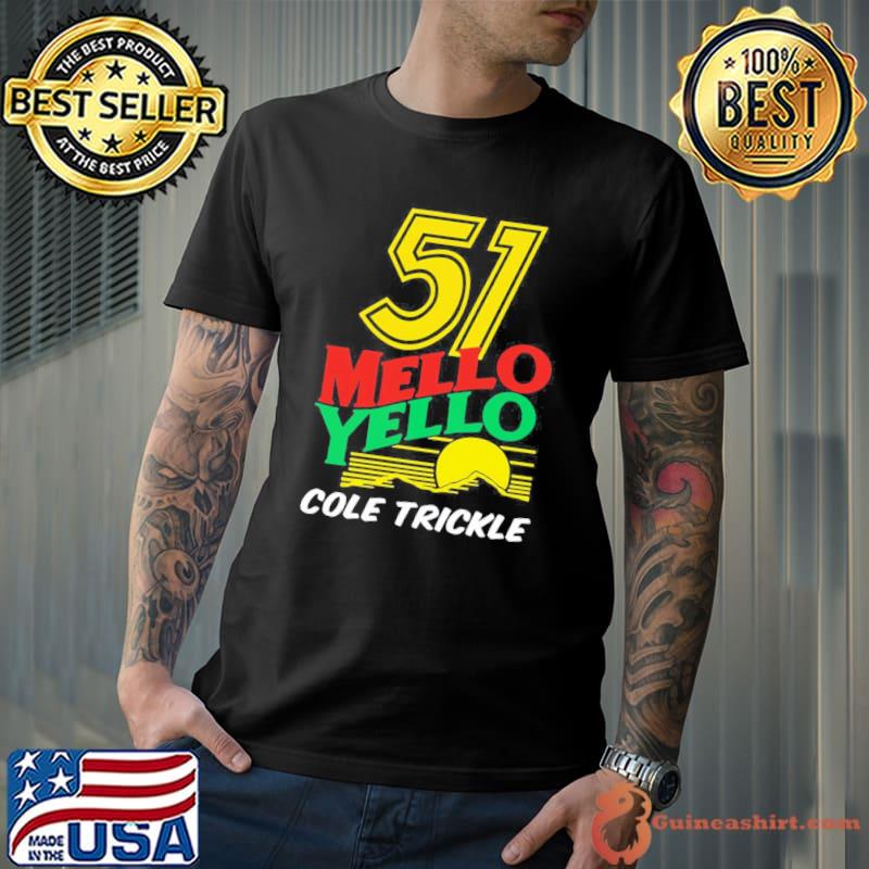51 mello yello cole trickle days of thunder retro nascar car racing classic shirt
