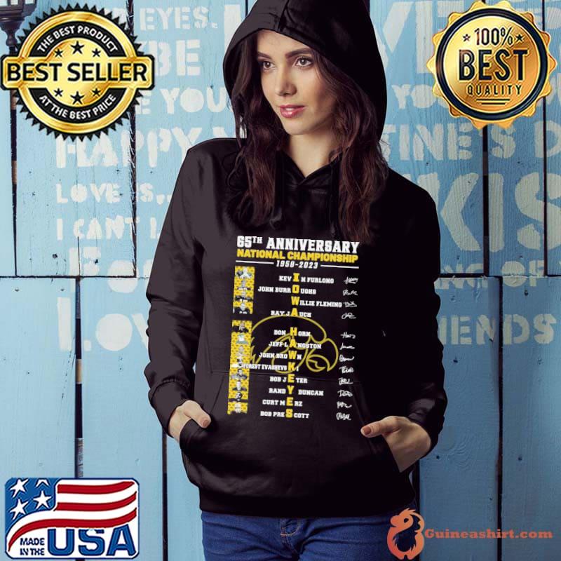 65th anniversary national championship Iowa Hawkeyes Signatures Shirt Hoodie