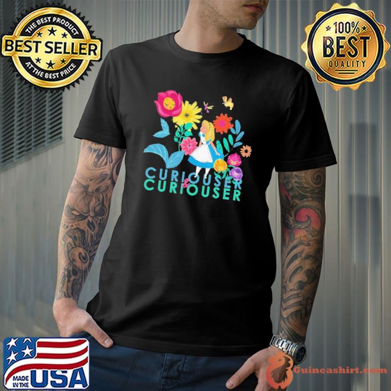 Alice in wonderland curiouser _ curiouser disney classic shirt