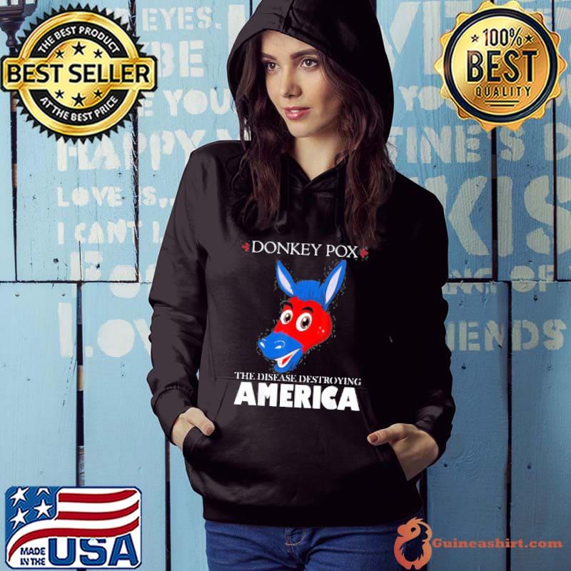 AntI Biden donkeypox is destroying America inflaltion colorful print classic s Hoodie