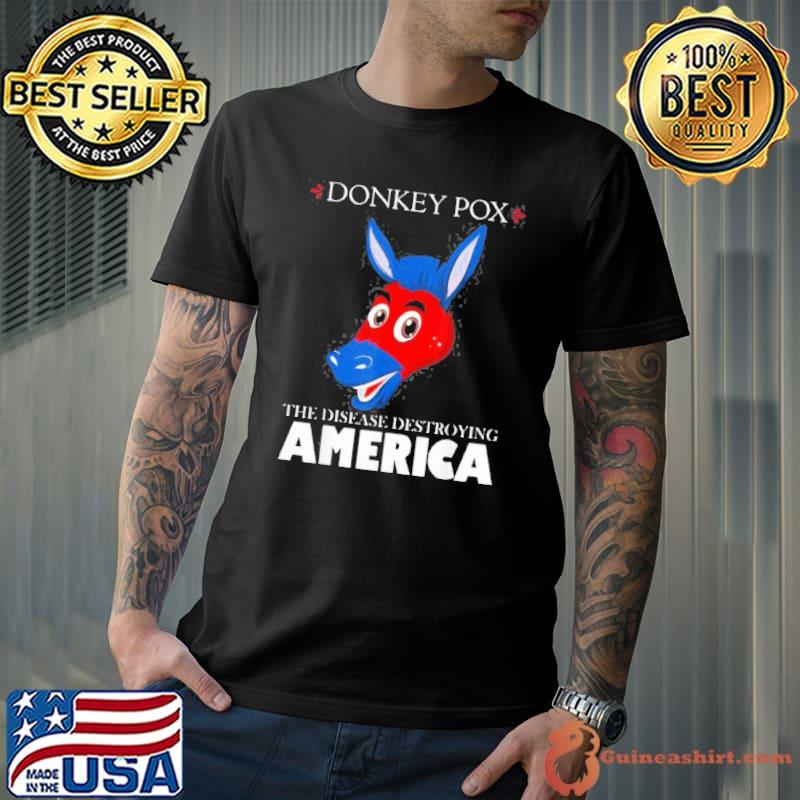 AntI Biden donkeypox is destroying America inflaltion colorful print classic shirt