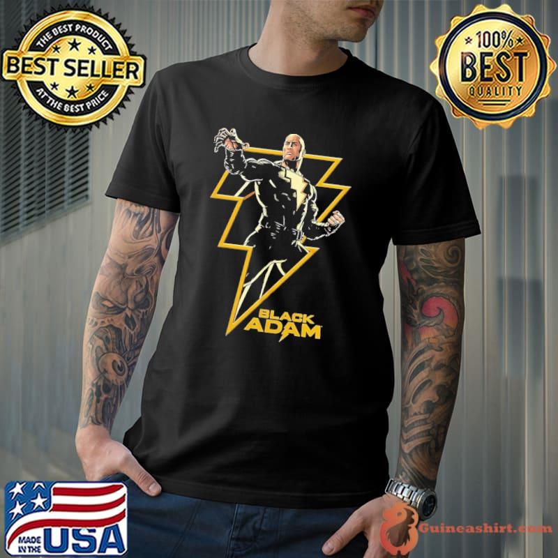 Based on the DC comics black adam graphic shirt