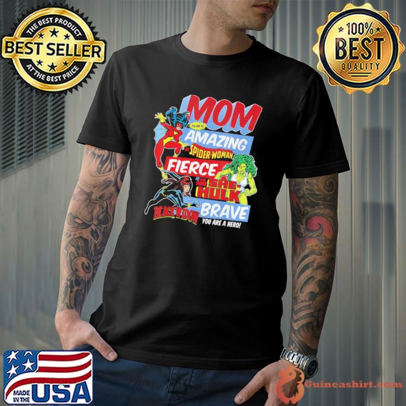 Birthday gifts for mom Marvel vintage retro amazing mom graphic classic shirt
