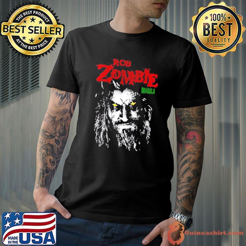 Black and white art rob zombie band top and musica classic shirt