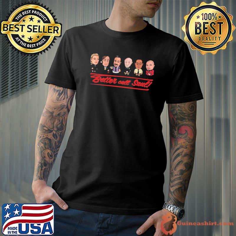 Bobble head chibI characters better call saul season 6 classic shirt