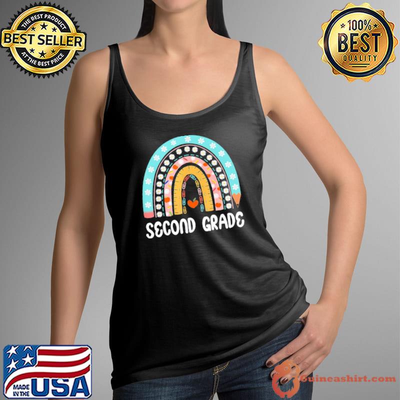 Boho rainbow second grade student teacher back to school classic s Tank Top
