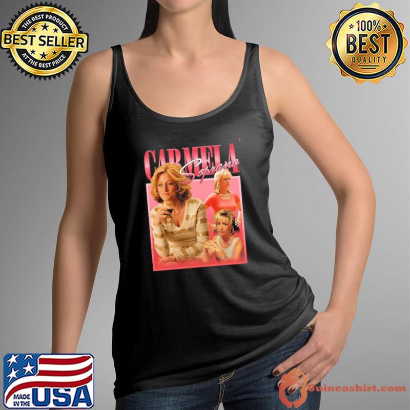 Carmela soprano vintage merch mafia inspired classic s Tank Top
