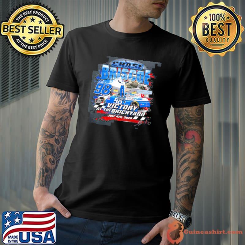Chase briscoe 2020 indianapolis brickyard race win retro nascar car racing sport shirt