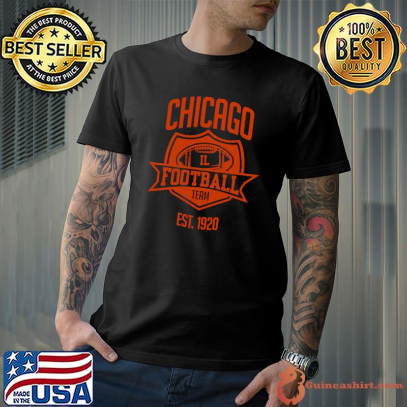 Chicago Football Team Inspired Chicago Bears Illinois Football Team T-Shirt