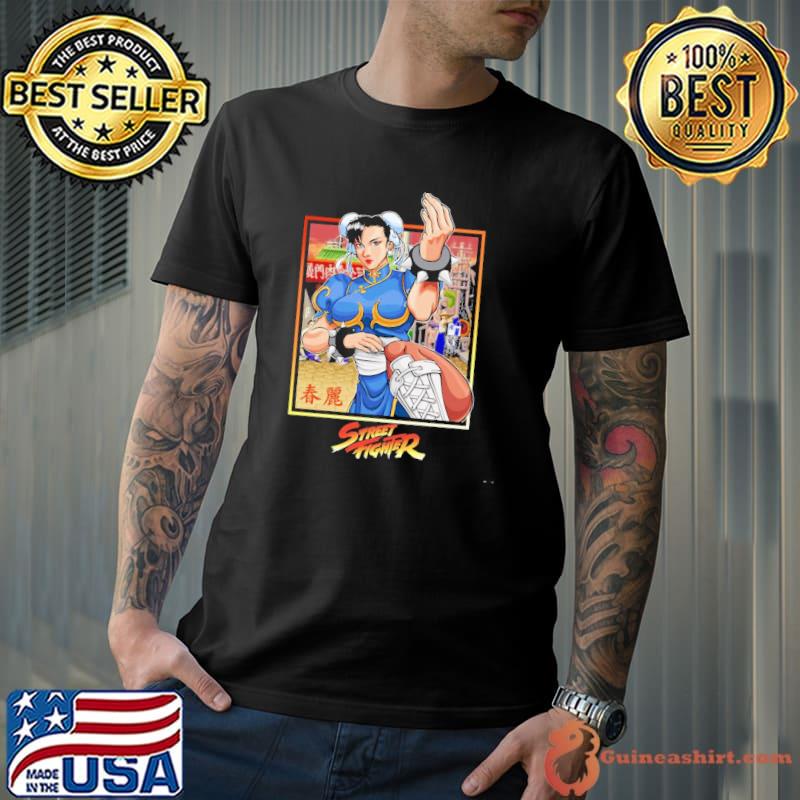 Chun lI street fighter character art shirt