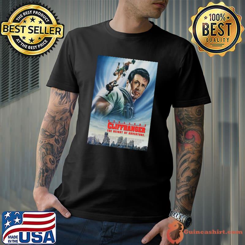 Cliffhanger by Sylvester Stallone Movie Poster T-Shirt