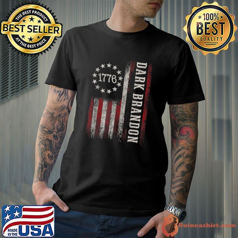 Dark Brandon 1776 Pro Joe Biden USA Flag Vintage T-Shirt
