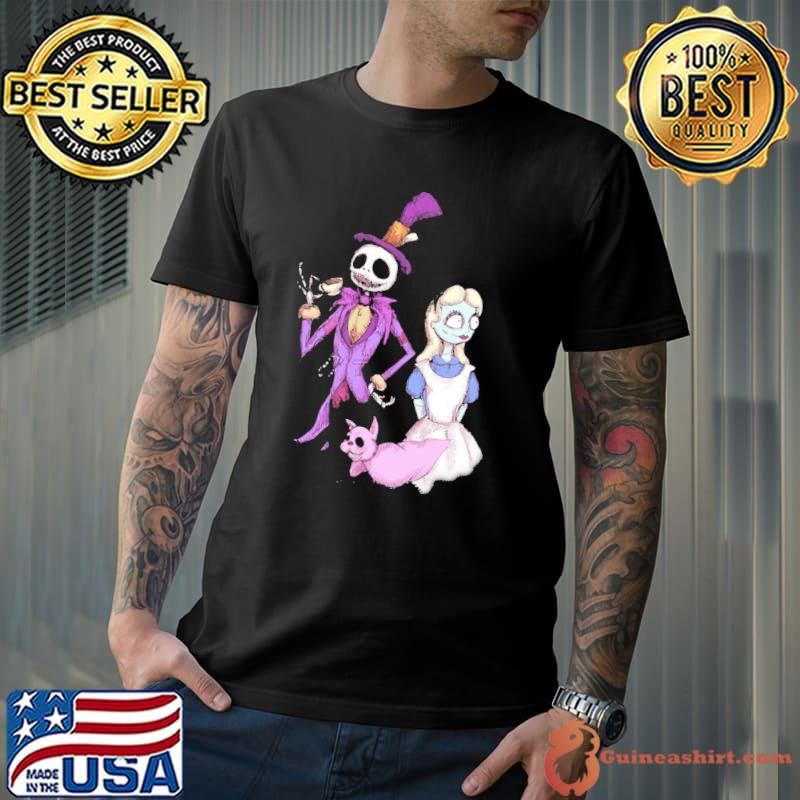 Disney x nightmare before christmas nightmare in wonderland classic shirt