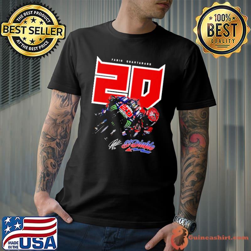 Fabio quartararo 20 et diablo signature shirt