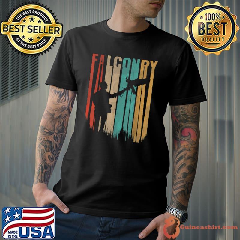 Falconry Hunting Vintage Ornithology Birder Falconer T-Shirt