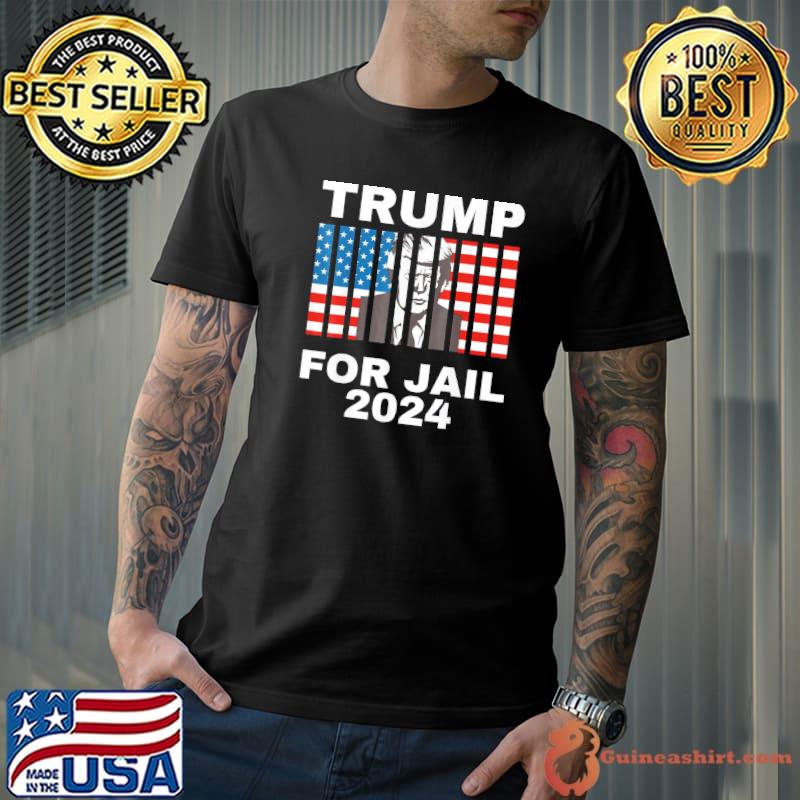 FbI searches Florida Trump home Trump for jail 2024 antiTrump us flag shirt