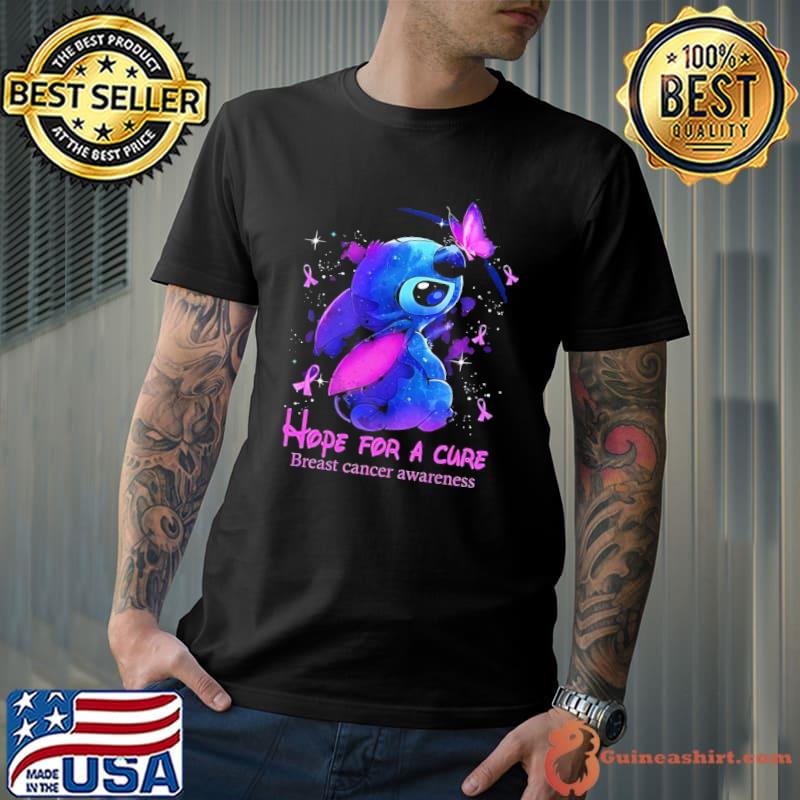 Hope for a cure stitch nope breast cancer awareness classic shirt