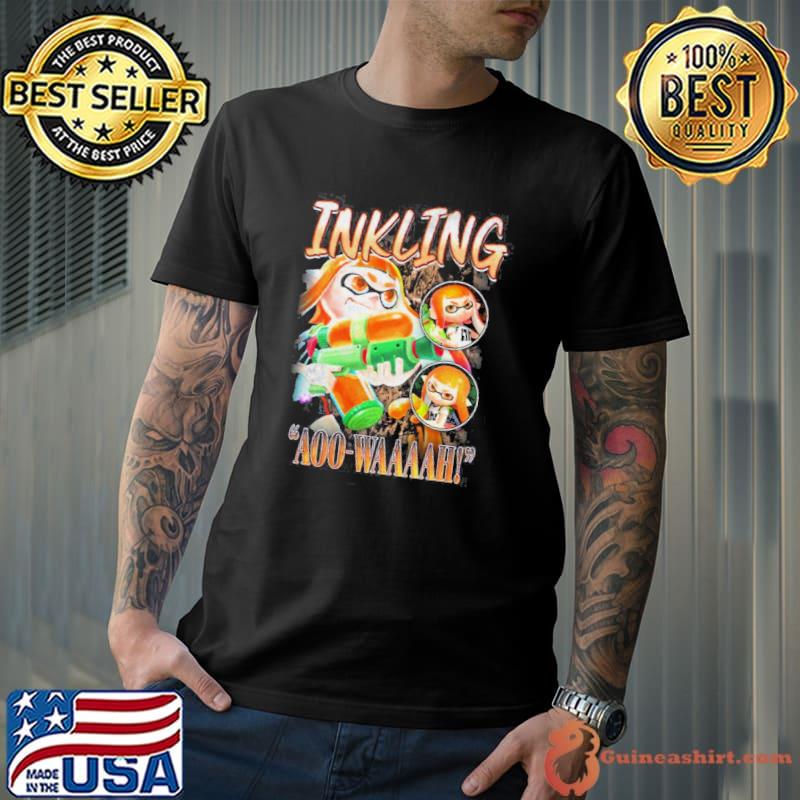 Inkling Squid Kid Aoo-Waaaah Smash Bros Vintage Graphic classic -shirt