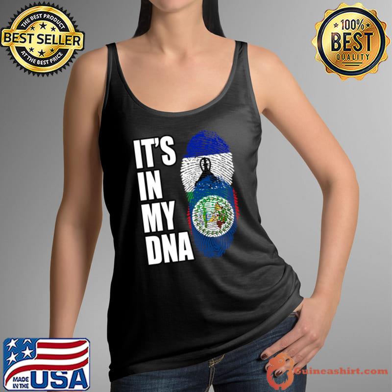 It's In My Dna Basotho And Belizean Mix Heritage Flag T-Shirt Tank Top