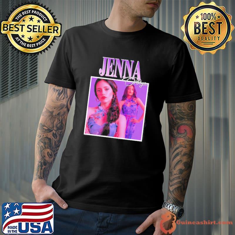 Jenna ortega wednesday addams actress retro graphic shirt
