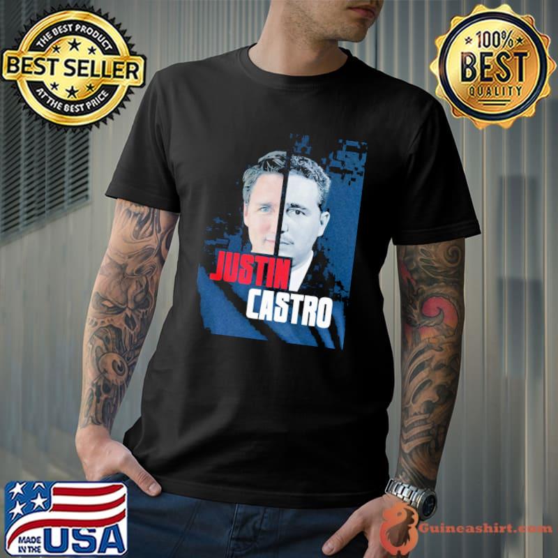 Justin castro two faces fidel castro and justin trudeau classic shirt
