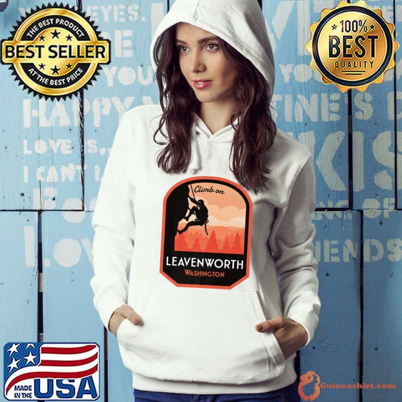 Leavenworth Washington Rock Climbing Vintage T-Shirt Hoodie
