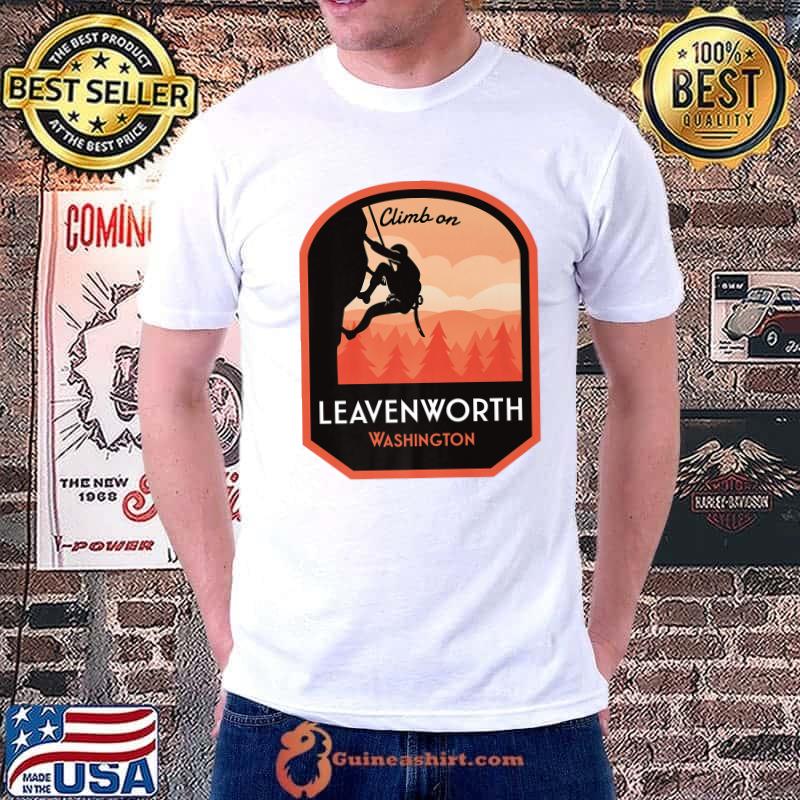 Leavenworth Washington Rock Climbing Vintage T-Shirt