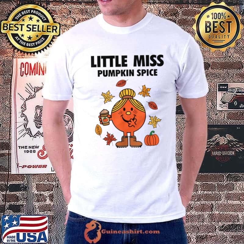 Little Miss Pumpkin Spice Coffee Autumn Hallowee n T-Shirt