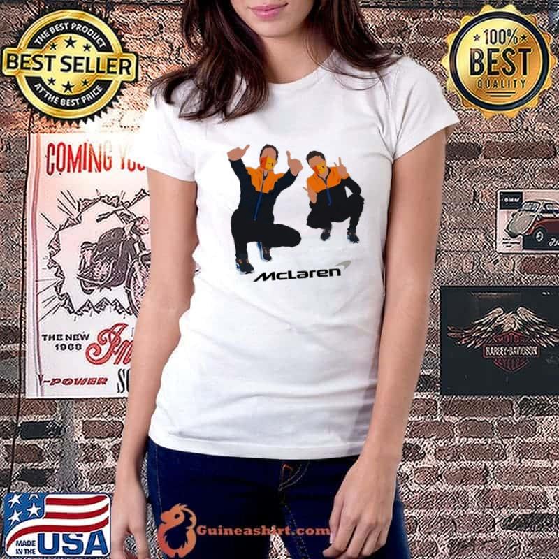 Mclaren Daniel Ricciardo Lando Norris Shirt Ladiestee