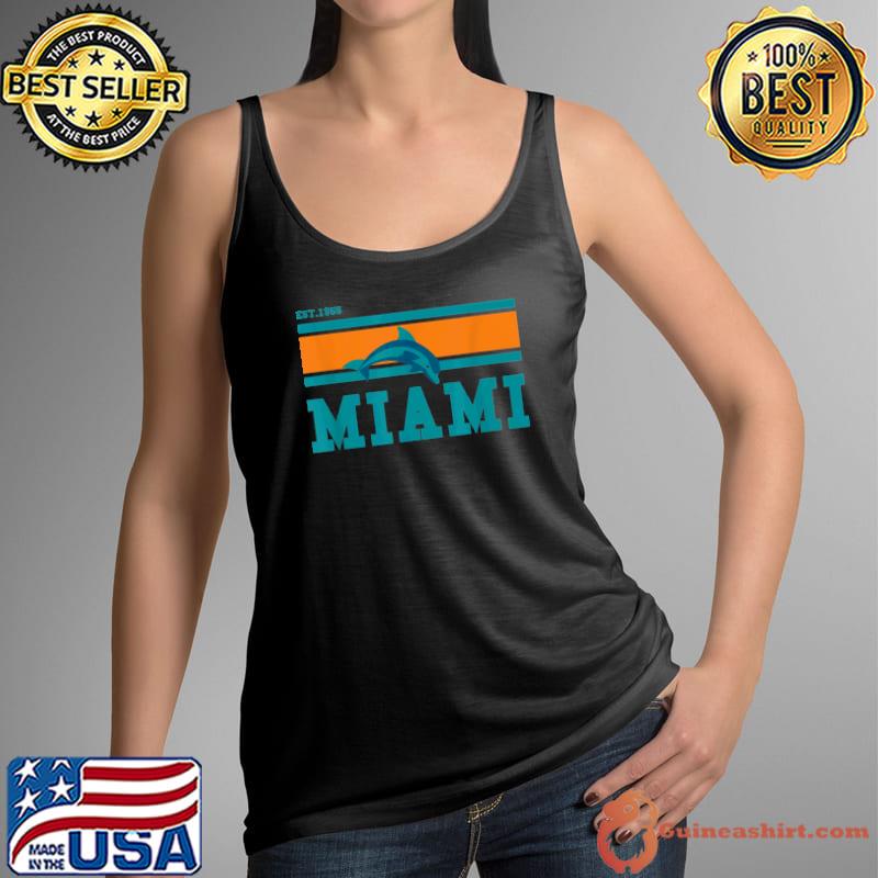 Miami Sports Team Est.1966 Athletic Novelty Dolphin- Limited Edition Perfect T-Shirt Tank Top