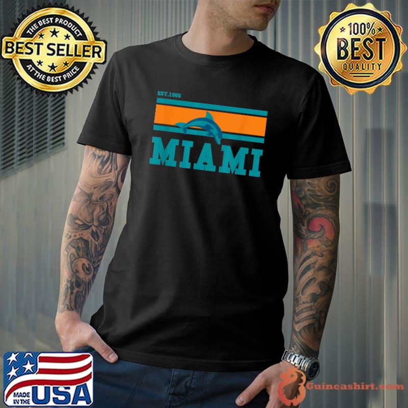Miami Sports Team Est.1966 Athletic Novelty Dolphin- Limited Edition Perfect T-Shirt
