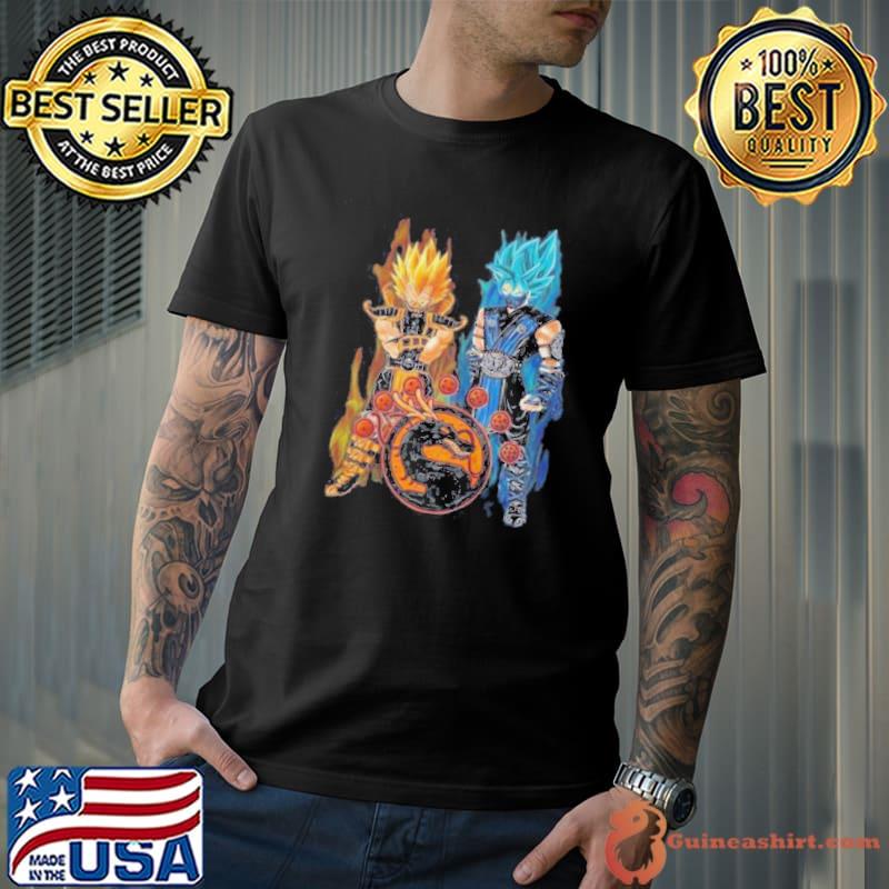 Mortal kombat dragonball z vegeta goku classic shirt