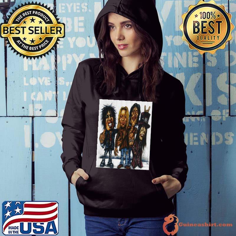 Motley Crue Chibi Art Band Shirt Hoodie