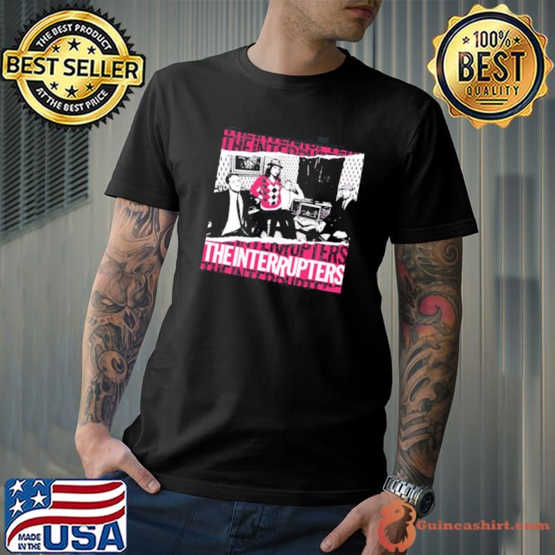 Pink illustration punk rock ska the interrupters classic shirt