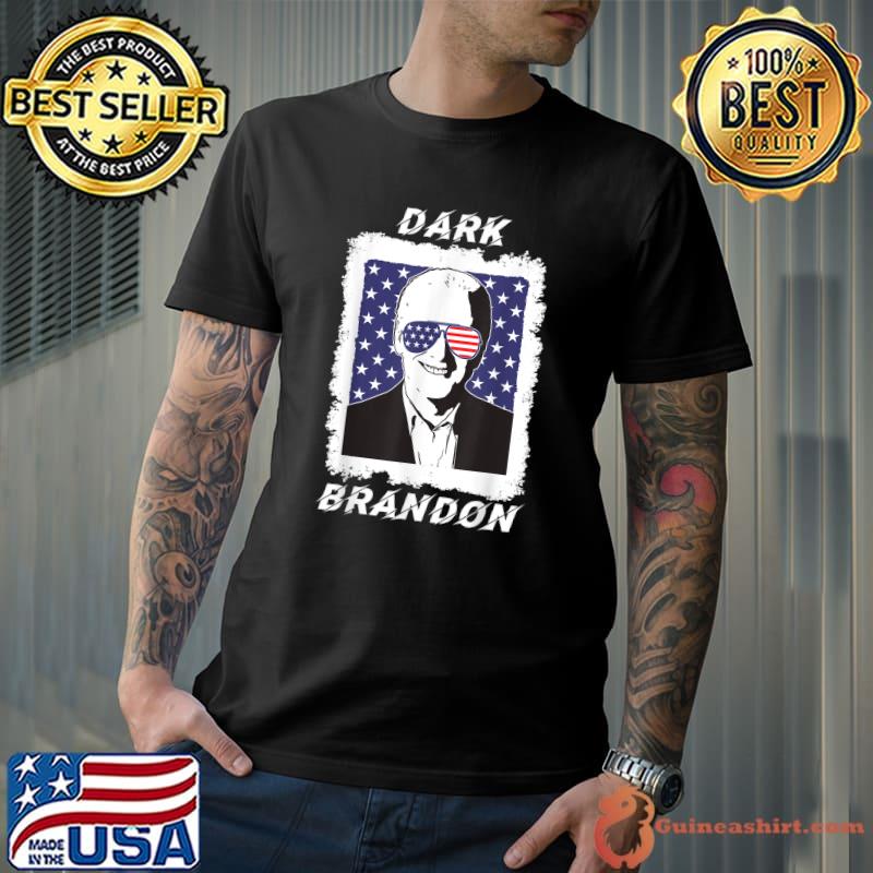 Pro Biden Dark Brandon Sunglasses Usa Flag T-Shirt