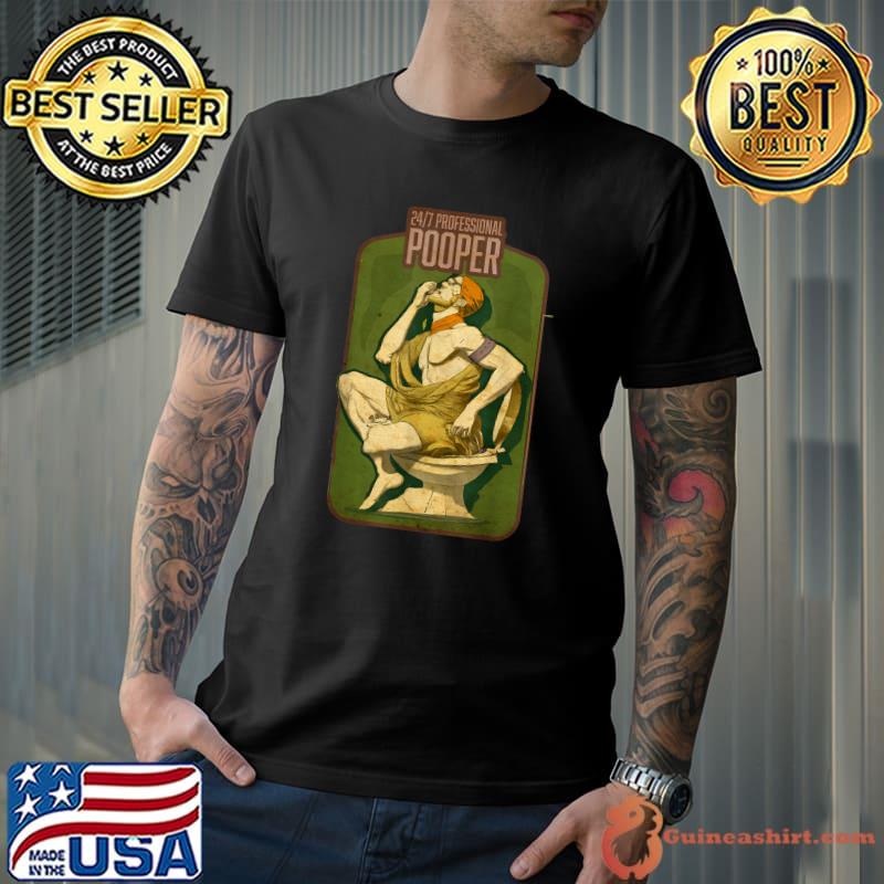 Professional Pooper Job Graphic Poop T-Shirt