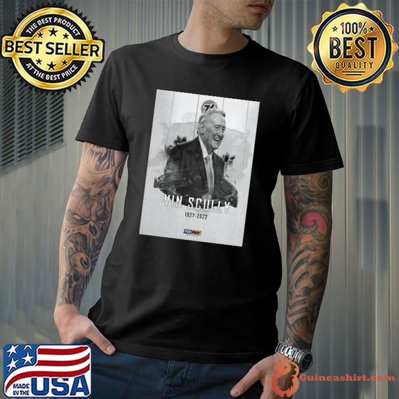 Vin Scully Broadcaster Of LA Dodgers 1927 2022 Portrait Vin Scully Shirt -  Best Seller Shirts Design In Usa