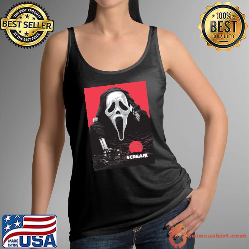 Scream Horror Blood Moon Shirt Tank Top