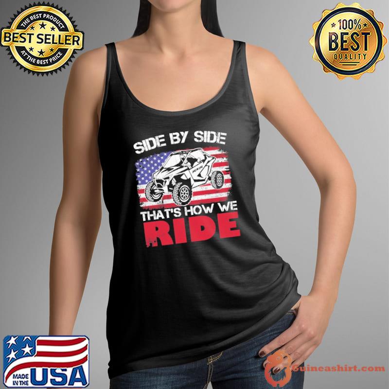 Side By Sides That's How We Ride RZR American Flag Shirt Tank Top