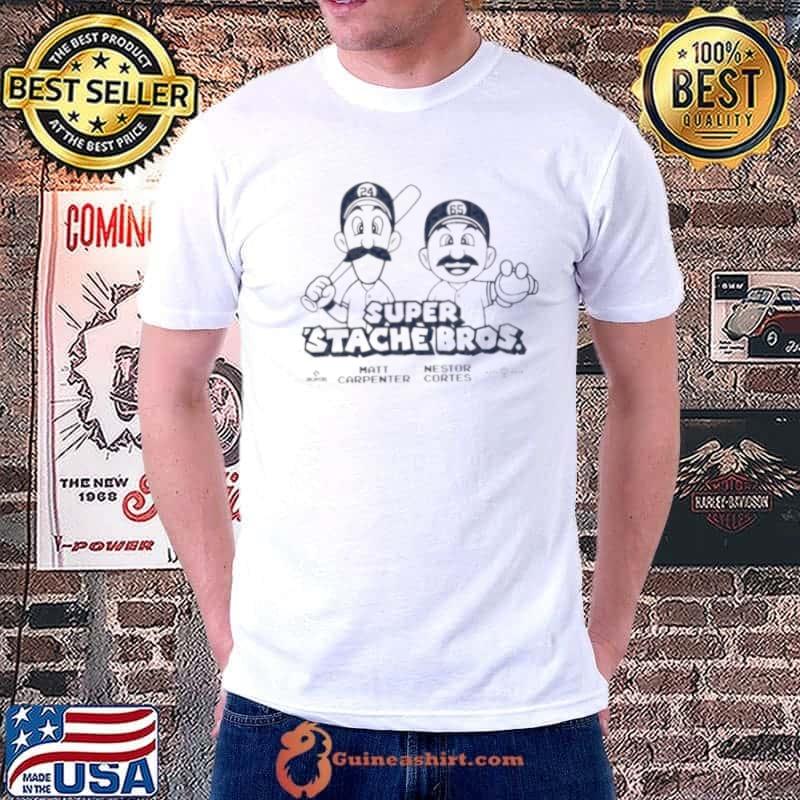 Nestor Cortes and Matt Carpenter - Super 'Stache Bros T-Shirt