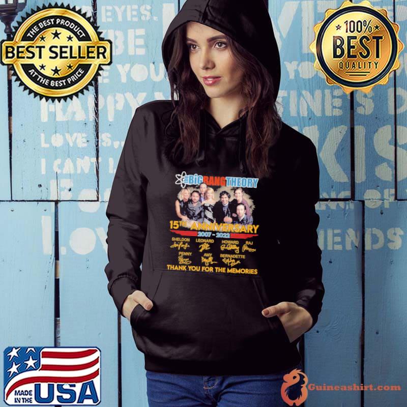 The bigbang theory 15th anniversary thank for memories signatures s Hoodie
