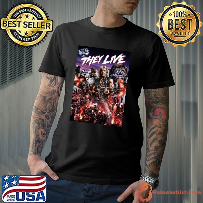 THey Live Zombie Poster Shirt
