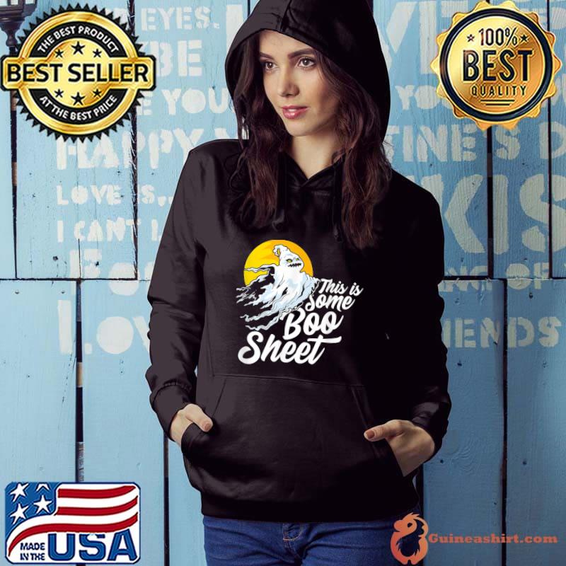 This Is Some Boo Sheet Moon Leaf Boo Halloween T-Shirt Hoodie