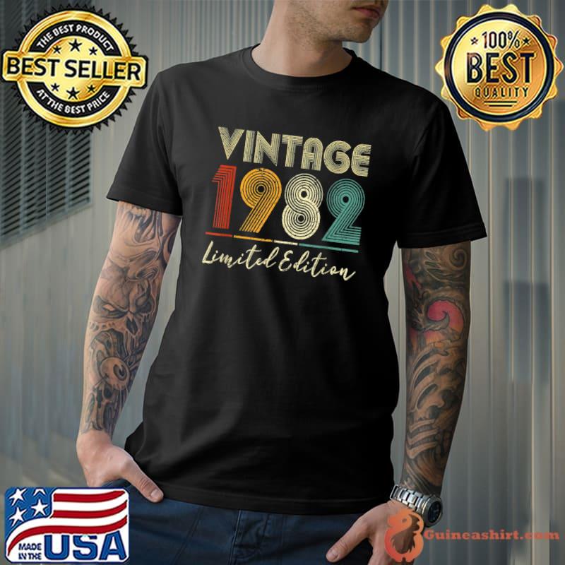 Vintage 1982 Limited Edition 40th Birthday 40 Year Old T-Shirt