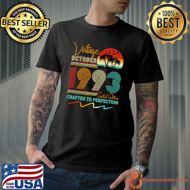 Vintage October 1993 Limited Edition Crafted To Perfection Beach Sunset T-Shirt