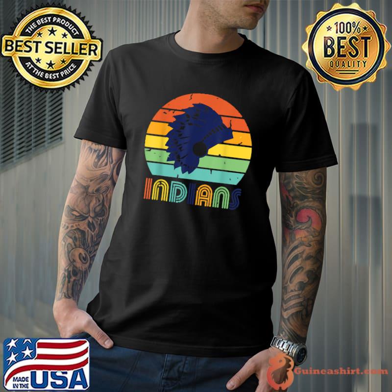 Vintage sunset indians native aborigines T-Shirt